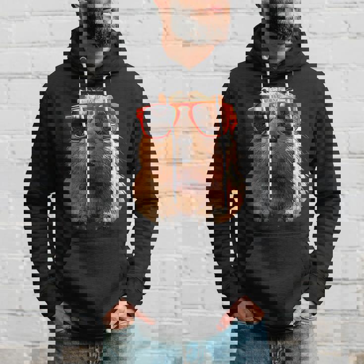 サングラスをかけたカピバラ Be Capy カピバラ げっ歯類 Capybara パーカー 彼への贈り物