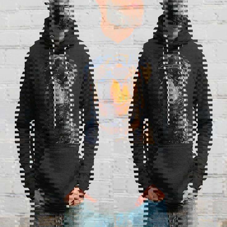 サングラスをかけたロットワイラー 愛犬自慢のロットワイラー パーカー 彼への贈り物