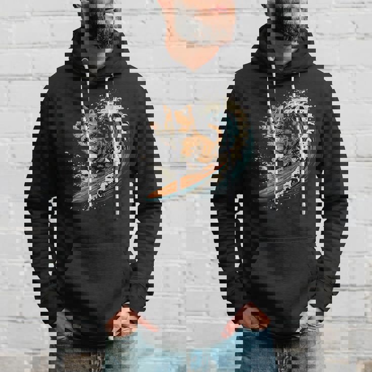 サーファー猫 サーフィン パーカー 彼への贈り物