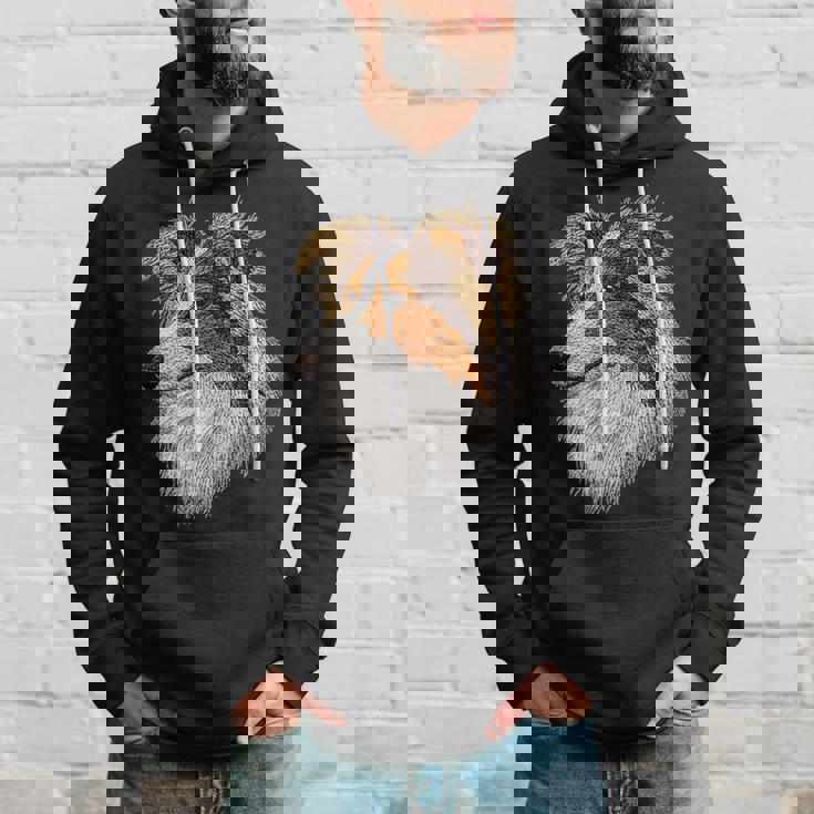 シェットランド・シープドッグ かわいい子犬の顔 犬好き ペット飼い主 パーカー 彼への贈り物