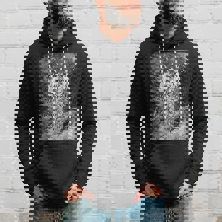 シナイ山から降りてくるモーゼ ギュスターヴ・ドーレ 聖書芸術 パーカー 彼への贈り物