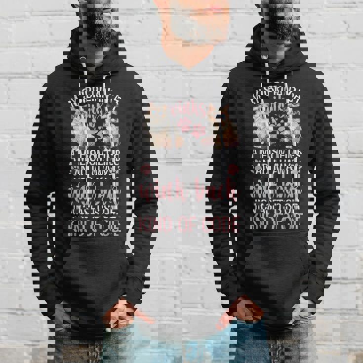 シベリアの森の猫猫の愛を言う面白い猫 パーカー 彼への贈り物