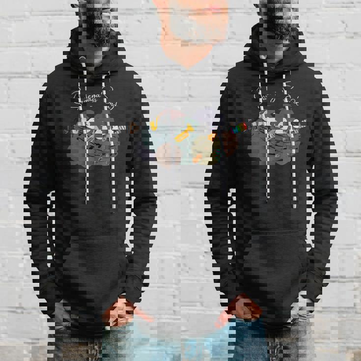 シマエナガ 楽器 トランペット サックス バイオリン ギター 音符 仲良し 可愛い 音楽好き パーカー 彼への贈り物