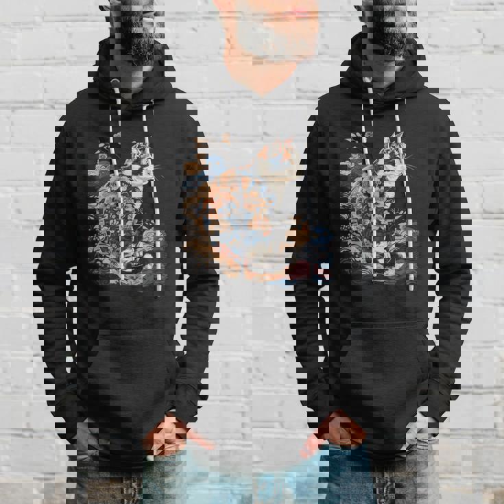 シュールレアリズム 日本画 三毛猫 パーカー 彼への贈り物