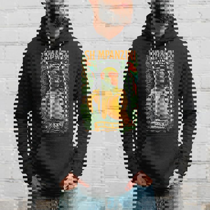 シンパンジーニ バナニーニ イタリアンブレイン チンパンジーとバナナ パーカー 彼への贈り物