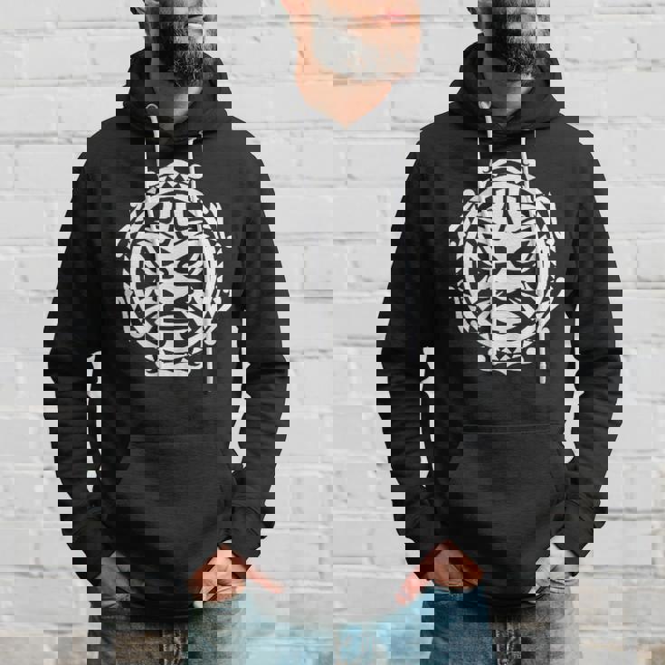 シンボル ハカ マスク カルチャー マオリ族 ニュージーランド パーカー 彼への贈り物