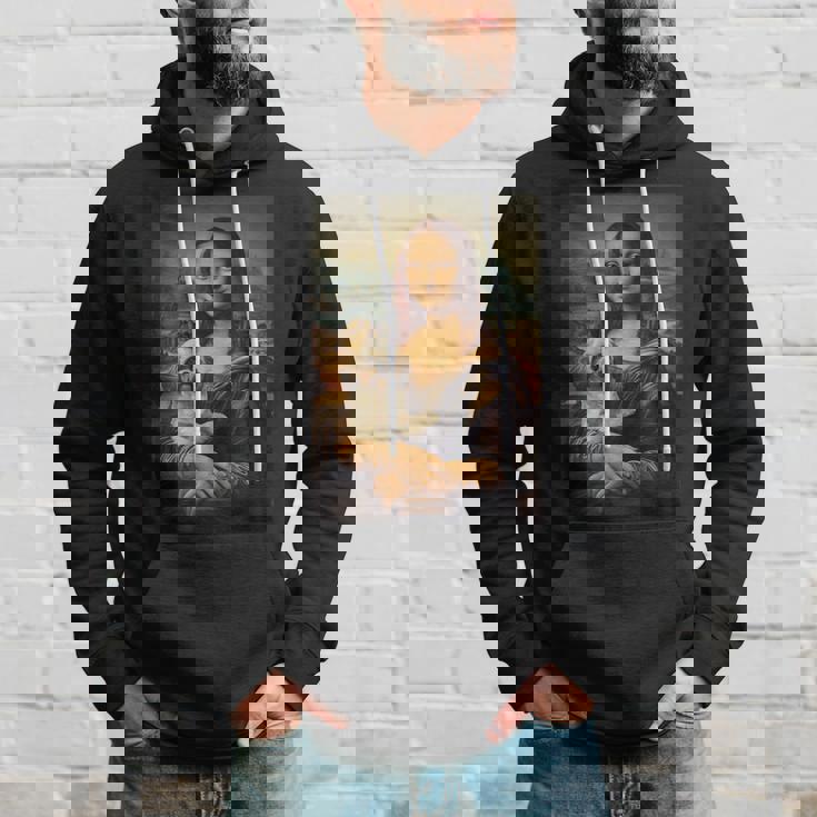 シーズー モナリザ 絵画 アート 犬 ママ お父さん パーカー 彼への贈り物