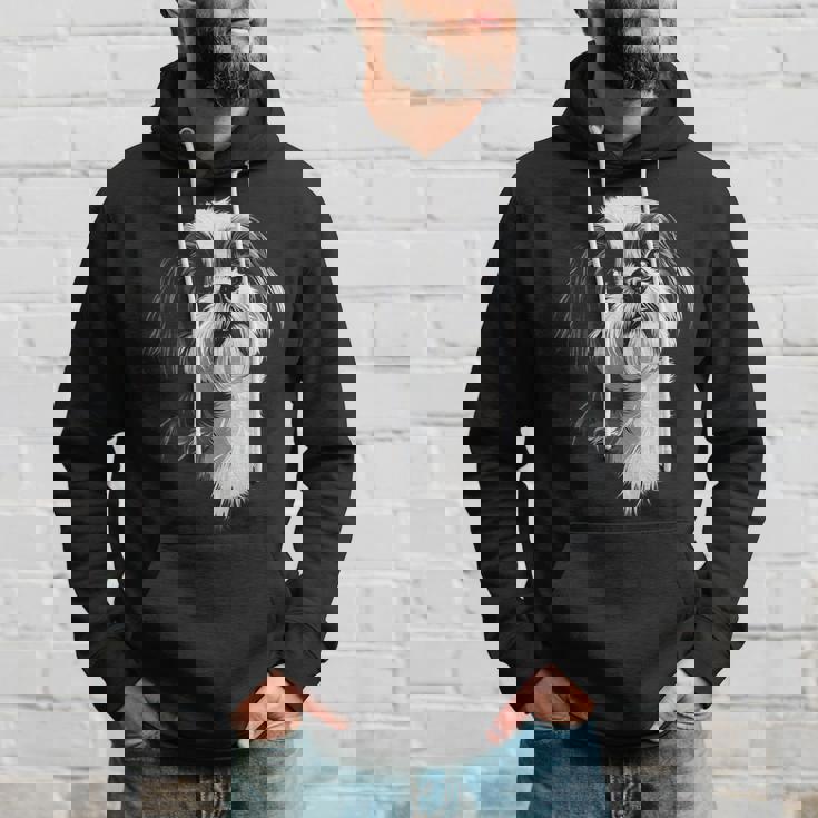 シーズー 犬 モチーフ ペット イラスト シーズー パーカー 彼への贈り物