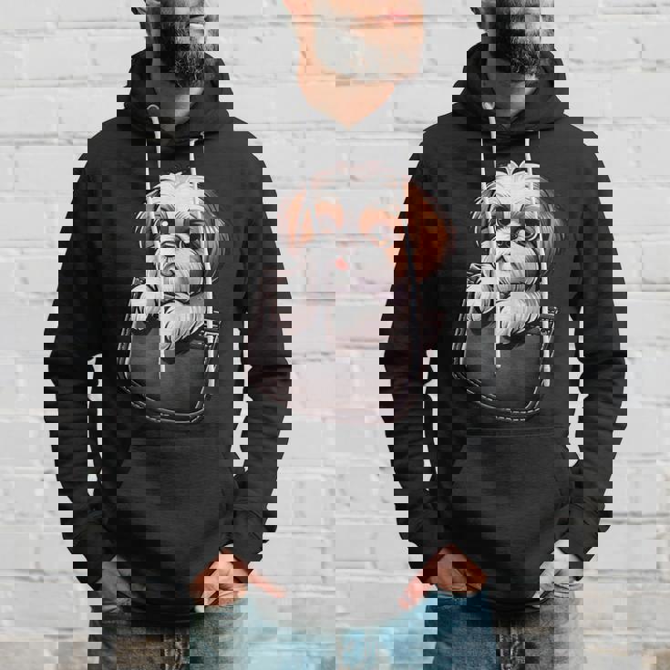 シーズーインポケット シーズー犬好き パーカー 彼への贈り物