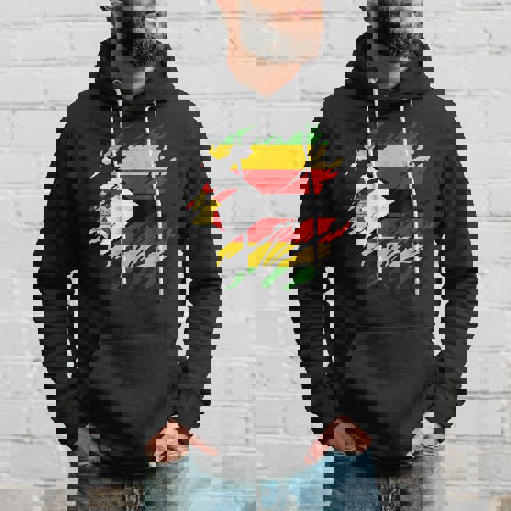 ジンバブエの旗ジンバブエ パーカー 彼への贈り物