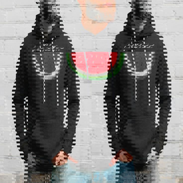 スイカ パレスチナ国旗 連帯 パレスチナ フリー パーカー 彼への贈り物