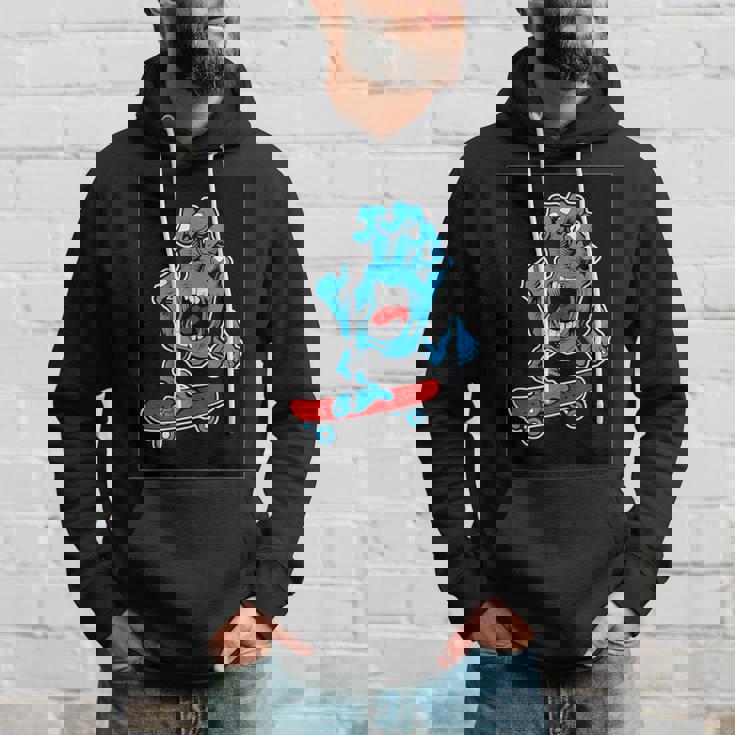 スクリーミング スケートボードハンド パーカー 彼への贈り物