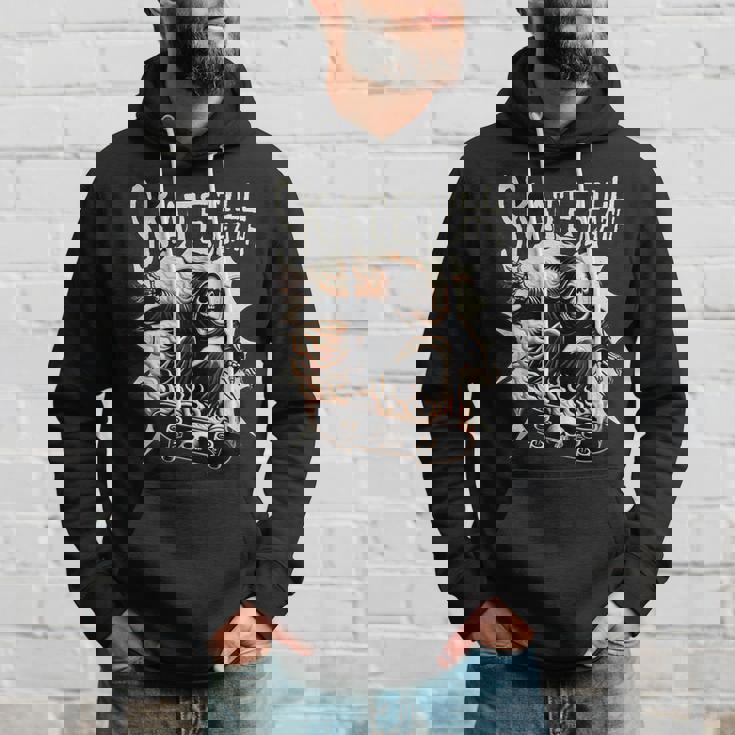 スケーター スケルトンデザイン パーカー 彼への贈り物