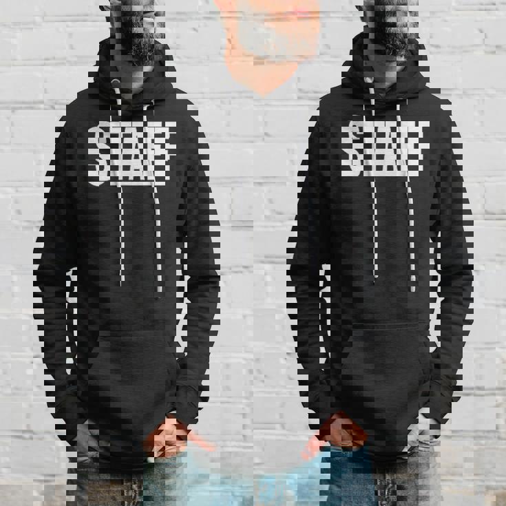 スタッフ社員 イベントスタッフ表裏プリント 白 パーカー 彼への贈り物