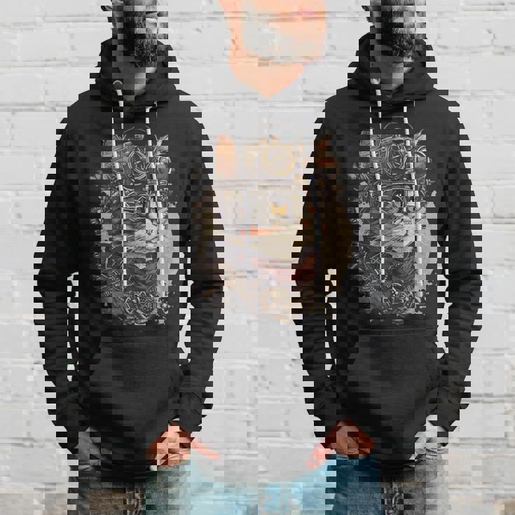 スチームパンク 猫 キティ 子猫 スチームパンク パーカー 彼への贈り物