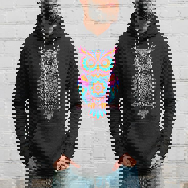 ストリートアートファンのためのストリートアートフクロウ、アーティストスプレー。 パーカー 彼への贈り物