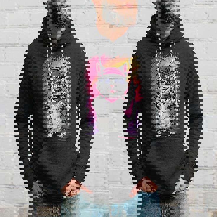 ストリートスタイル 猫 グラフィティ アート ストリートアート パーカー 彼への贈り物