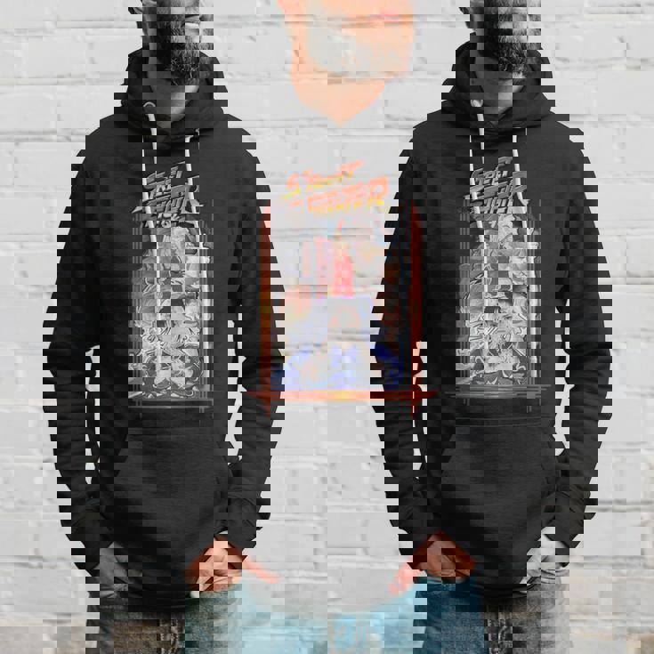 ストリートファイターポスターカバー 壮大なバトルロイヤル 象徴的なゲーマー パーカー 彼への贈り物