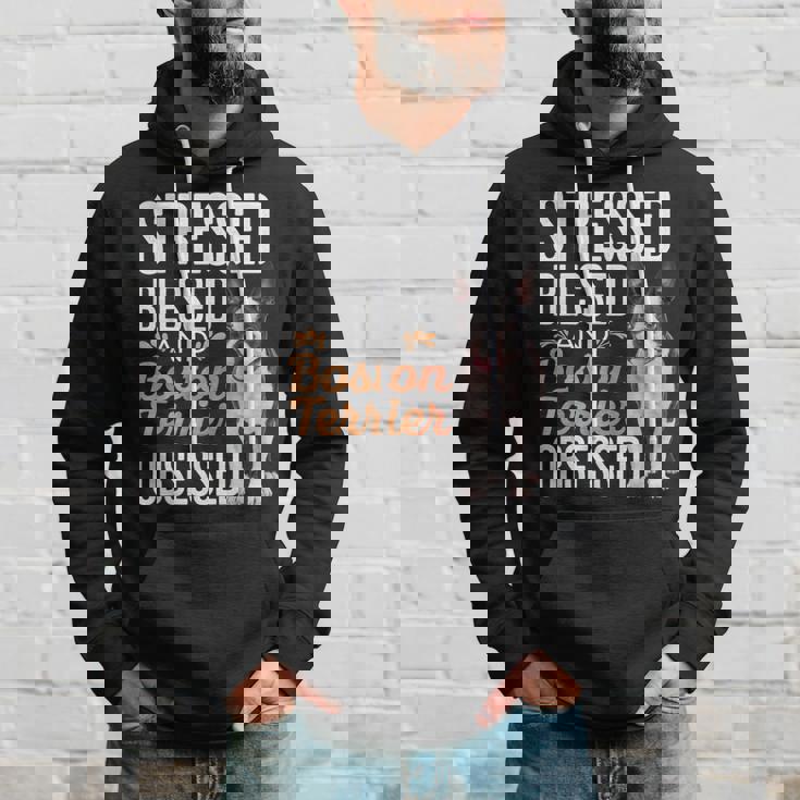 ストレスド・ブレスド・オブセスド・ボストン・テリア パーカー 彼への贈り物