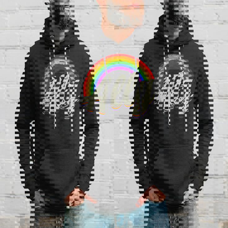 ストレートの味方、レインボーカラー、Lgbtプライド パーカー 彼への贈り物