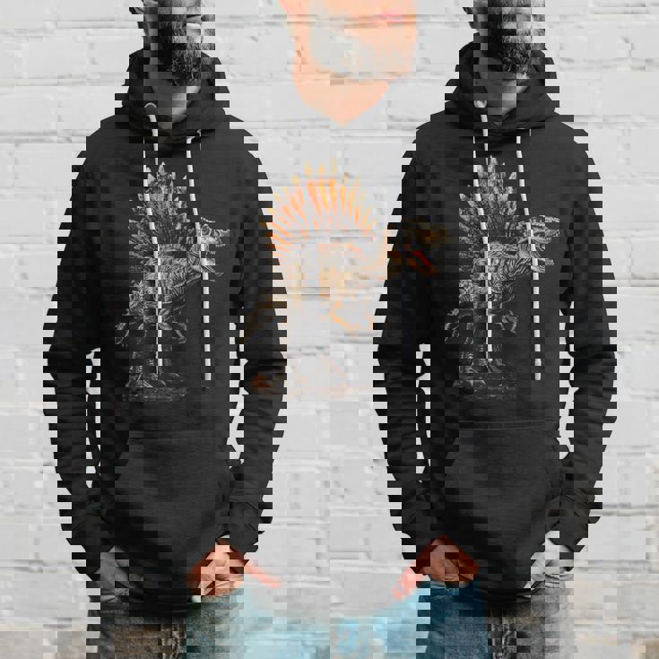 スピノサウルス 恐竜 グラフィックアート スピノサウルス パーカー 彼への贈り物