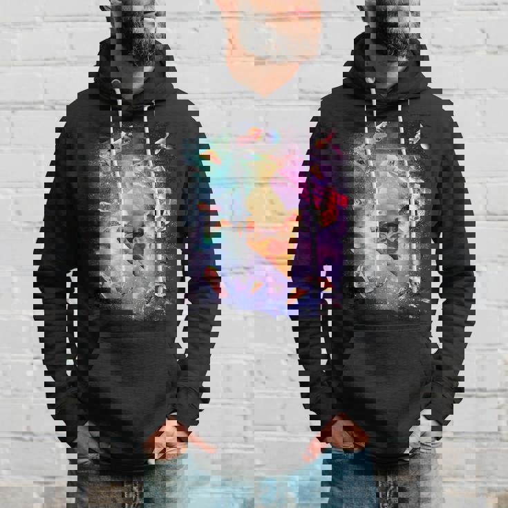 スペースレーザーアヒル食べるピザ、ギャラクシーダック。 パーカー 彼への贈り物