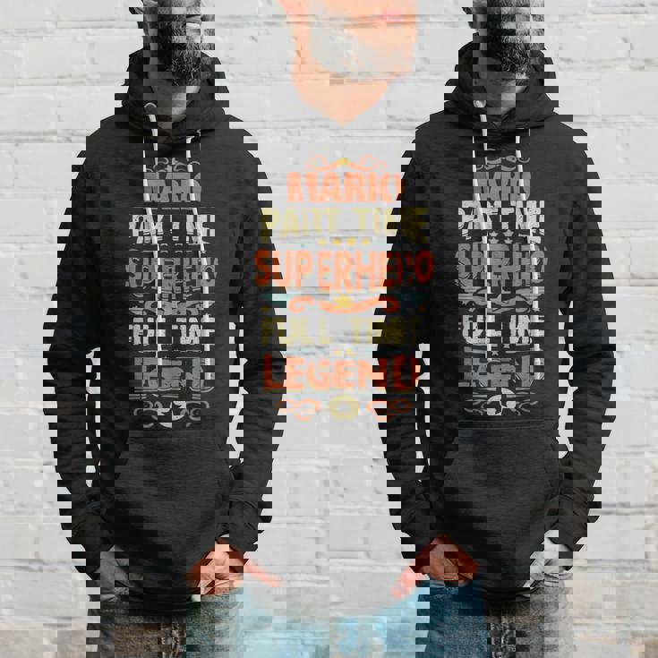 スーパーヒーロー マリオ レジェンド パーソナライズ 面白い 名前 マリオ パーカー 彼への贈り物