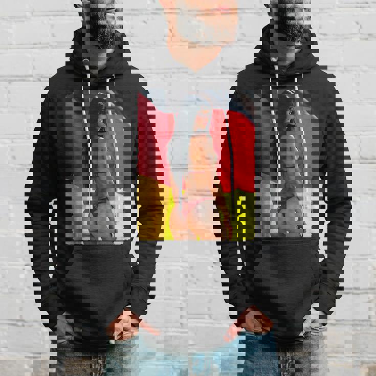 セクシーガールグラフィックtシャツ 「ビキニピンナップガール&ドイツ国旗」 パーカー 彼への贈り物