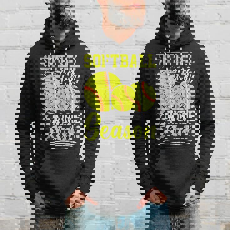 ソフトボールは私の好きな季節の楽しいデザイン。 パーカー 彼への贈り物