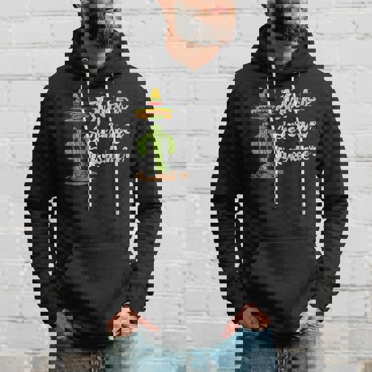 ソンブレロを持ったクールなサボテン メキシコのファン パーカー 彼への贈り物