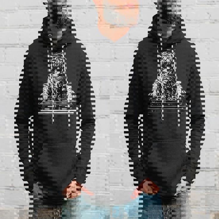 タイガーミュージック Dj テクノダンスクラブ ハウス ターンテーブル Dj タイガー パーカー 彼への贈り物