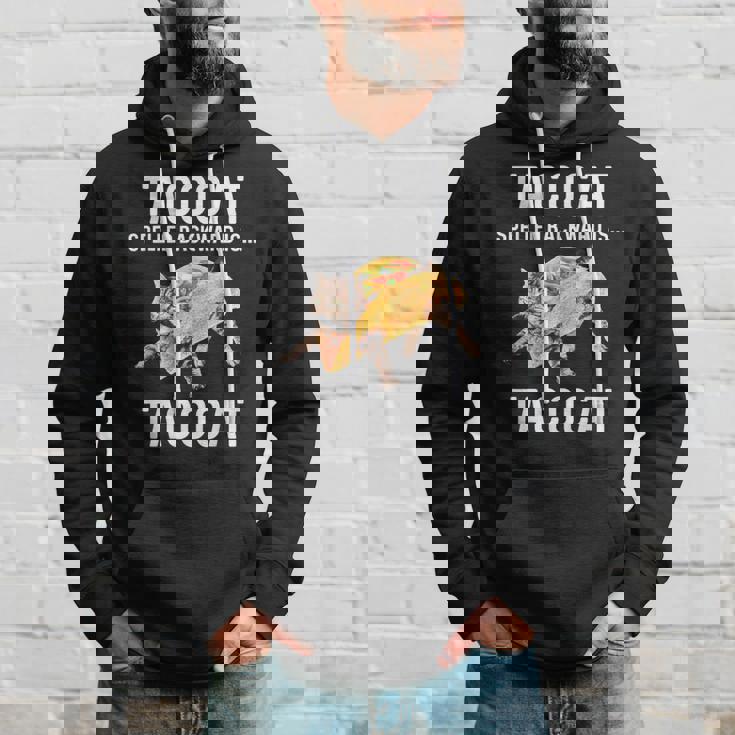 タコキャットは後ろ向きに綴られたタコキャット 愛猫とタコス パーカー 彼への贈り物