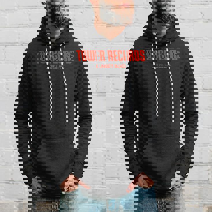 タワーレコード レトロ サンセット ブルバード ビンテージ音楽 ハリウッド パーカー 彼への贈り物