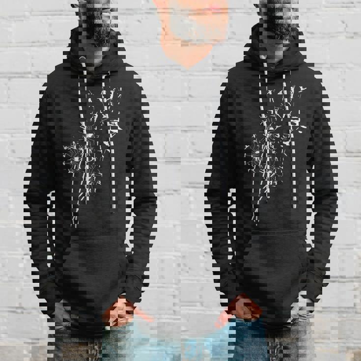 タンポポ バトントワラーの花、花のバトントワリング ツリー パーカー 彼への贈り物