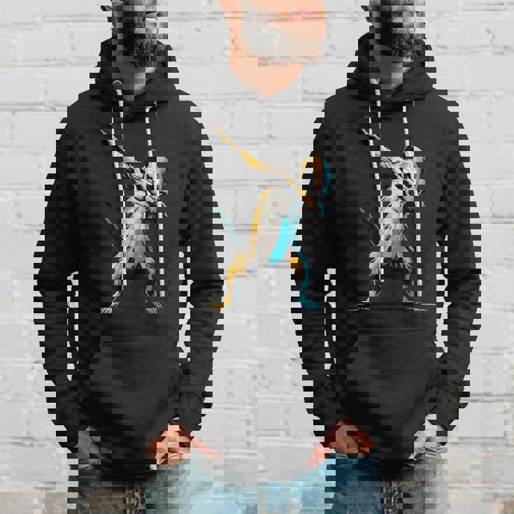 ダビングするミーアキャット 面白いモチーフ 踊るダブ スリケート パーカー 彼への贈り物