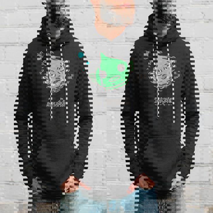 ダンゴウオ 緑ver 魚 かわいい おもしろ ネタ 海 魚好き プレセント パーカー 彼への贈り物