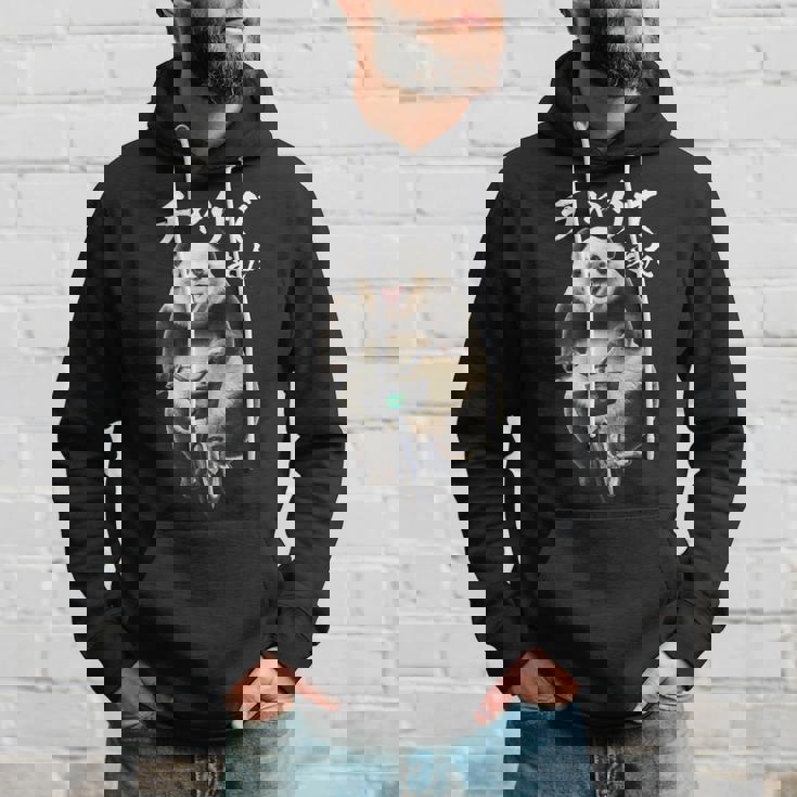 チャリで来た 面白いtシャツ パンダ 自転車 動物 メンズ グッズ かわいい おもしろ 面白い 服 ネタ パーカー 彼への贈り物