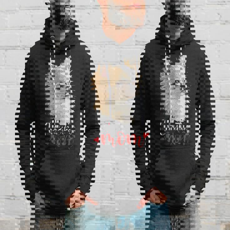 チワワ ロングヘア チワワ ロングヘア ママ ママ 犬好き パーカー 彼への贈り物