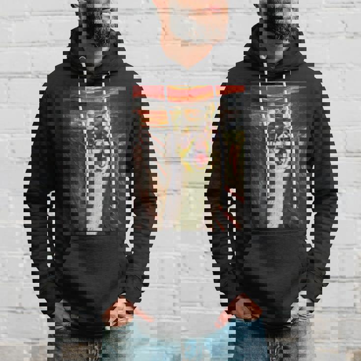 チワワ 面白いtシャツ 犬 ムンクの叫び かわいい メンズ 子供 おもしろ 服 グッズ ネタ わんこ パーカー 彼への贈り物