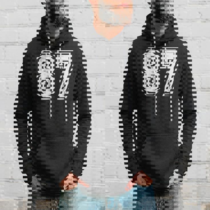 チームジャージーナンバー87 スポーツギフト パーカー 彼への贈り物