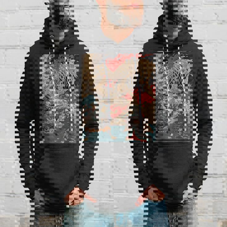 ティラノサウルス浮世絵 パーカー 彼への贈り物