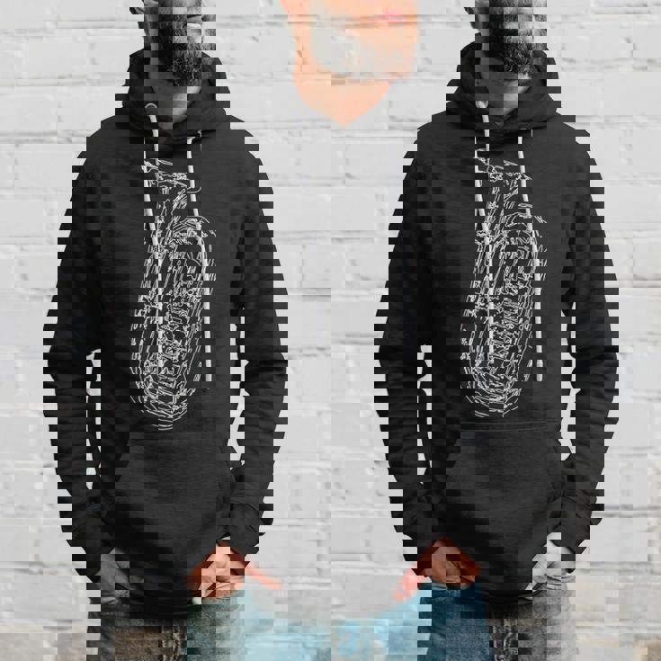 テューバ奏者のためのチューバ楽器スケッチ パーカー 彼への贈り物