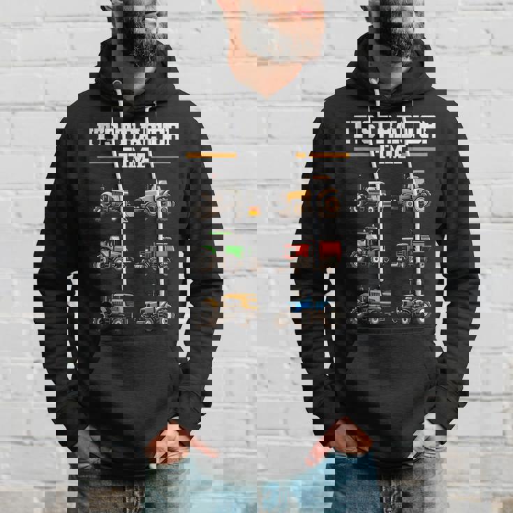 トラクター タイム 農業 男の子 キッズ 農家 農業 トラクター パーカー 彼への贈り物