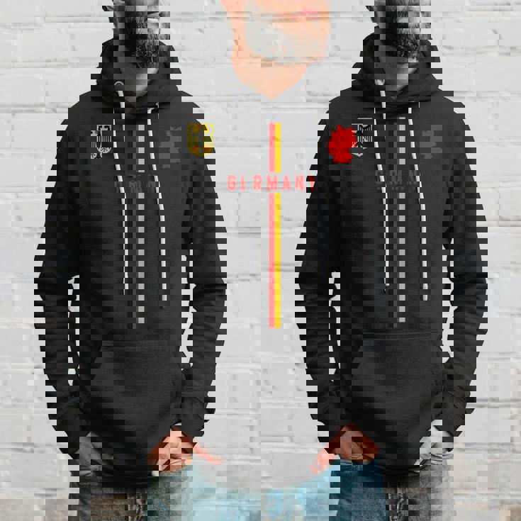 ドイツ国旗、ドイツのシルエットマップ、紋章 パーカー 彼への贈り物