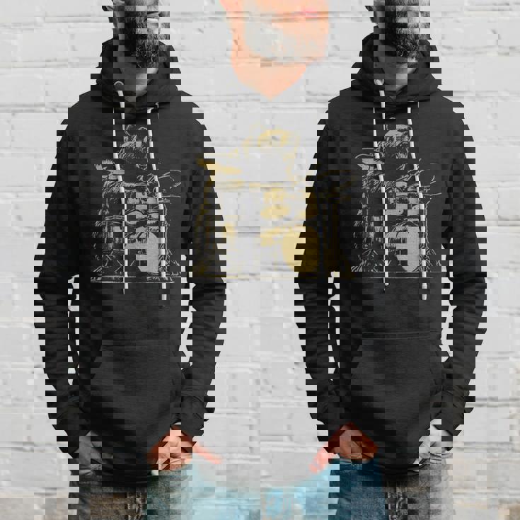 ドラマー ドラム クマ ドラムを演奏するミュージシャン パーカー 彼への贈り物