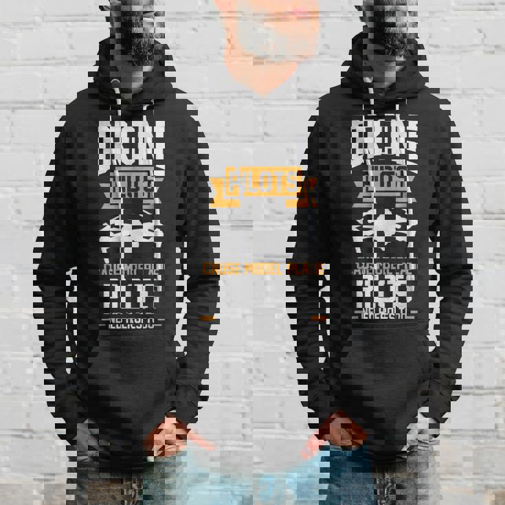 ドローンパイロットはモデル飛行機のパイロットのドローンを引き起こす パーカー 彼への贈り物