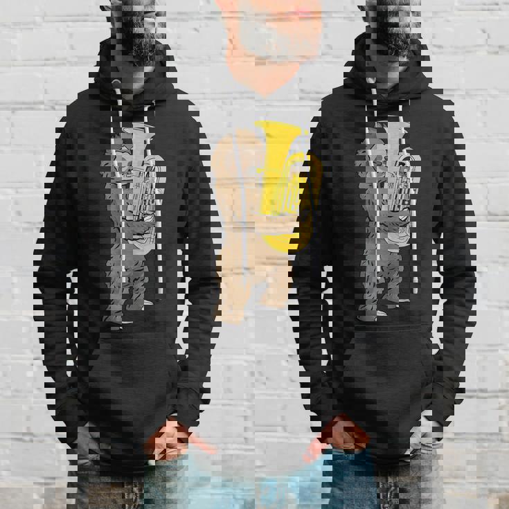 ナマケモノ 恋人 チューバ プレーヤー ミュージック ビッグバンド チューバ パーカー 彼への贈り物