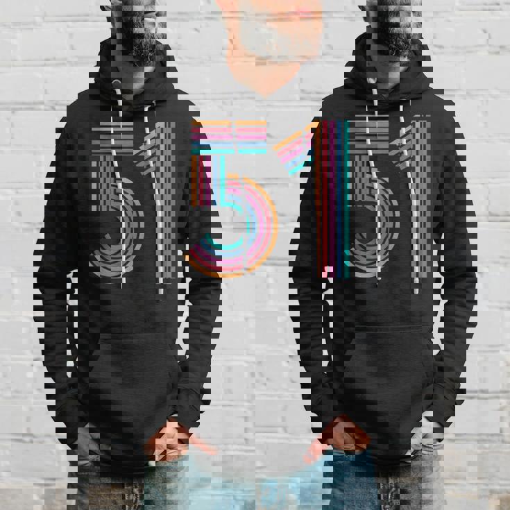 ナンバー51 Fifty-One Anniversary 男女 51歳の誕生日 パーカー 彼への贈り物