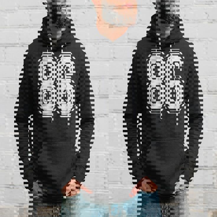 ナンバー86 86歳の誕生日ギフト選手チーム番号入りジャージ パーカー 彼への贈り物