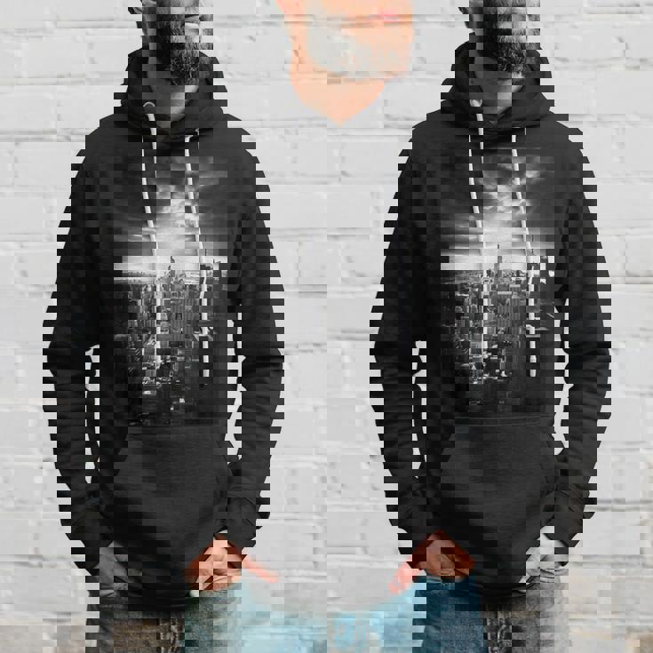 ニューヨーク市写真撮影 白黒写真 パーカー 彼への贈り物